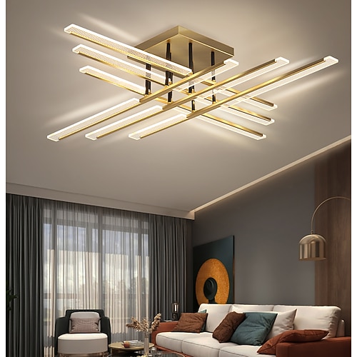 8/12 Köpfe LED dimmbare Deckenleuchte Nordic Style Unterputzleuchten Acryl 110-120V 220-240V Image