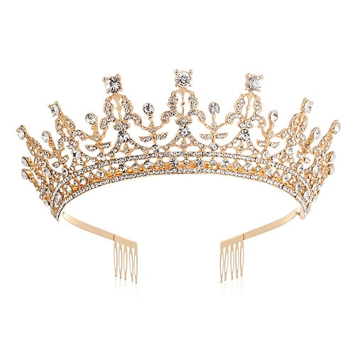 Luxus-Königin-Krone, Hochzeitsbankett, Party-Pan-Haarkrone, Wasser-Diamant-Haar-Accessoires, Braut-Krone-Stirnband