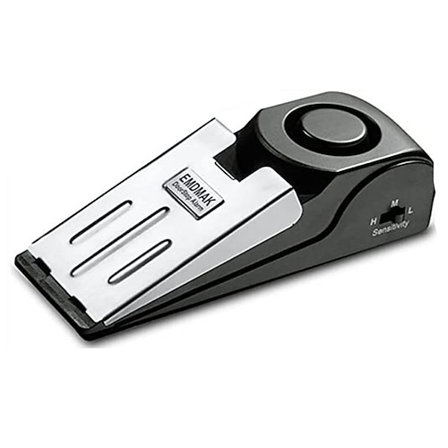 Tragbarer, einbruchsicherer Türstopper mit Alarm, drahtloses Sicherheitssystem, Türstopperschlösser für Zuhause, Hotel, Schlafzimmer Image