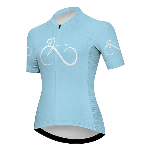 Damen Radtrikot Grafik Lustig Kurzarm Fahhrad Trikot Oberteil mit 3 Gesäßtaschen Mountainbike MTB Straßenradsport Schnelltrocknend Weich Reflektierende Streifen Rückentasche Sport Schwarz Gelb Rosa Image