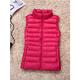 Damen Puffer Weste Weste Steppweste Windundurchlässig warm halten Outdoor Weihnachten Strasse Freizeitskleidung Zip Reisverschluss Ständer Modisch Outdoor Brautkleider schlicht Minimalismus Glatt