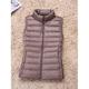 Damen Puffer Weste Weste Steppweste Windundurchlässig warm halten Outdoor Weihnachten Strasse Freizeitskleidung Zip Reisverschluss Ständer Modisch Outdoor Brautkleider schlicht Minimalismus Glatt