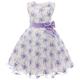 kinderkleidung Mädchen Kleid Blumen Ärmellos Party Bestickt Spitzenbesatz Schleife Kuschelig Baumwolle Knielang Skater-Kleid Sommer 3-10 Jahre Rosa Pudriges Rosa Rote