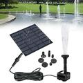 solarbetriebene wasserfontäne pool teich garten wassersprinkler sprüher mit wasserpumpe sprühköpfe