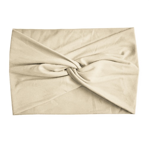 Modisches Damen-Kopftuch mit breiter Krempe, einfarbig, elastisches Gewebe, Kreuz-Haarband, Haar-Accessoires, Yoga, Laufen, Sport, Haarband Image