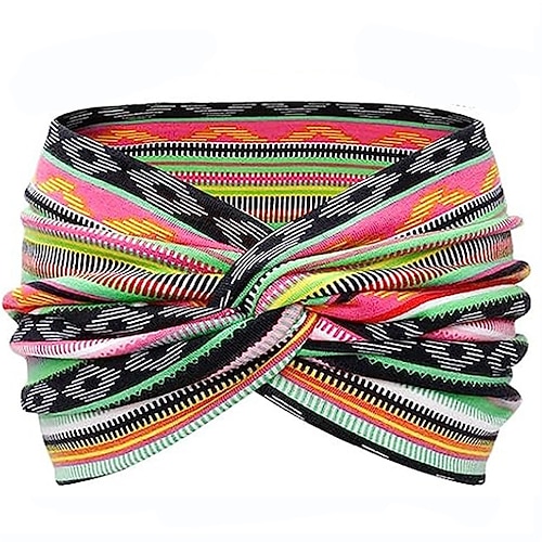 Modisches Damen-Kopftuch mit breiter Krempe, einfarbig, elastisches Gewebe, Kreuz-Haarband, Haar-Accessoires, Yoga, Laufen, Sport, Haarband