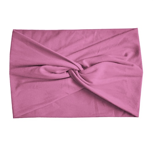 Modisches Damen-Kopftuch mit breiter Krempe, einfarbig, elastisches Gewebe, Kreuz-Haarband, Haar-Accessoires, Yoga, Laufen, Sport, Haarband Image