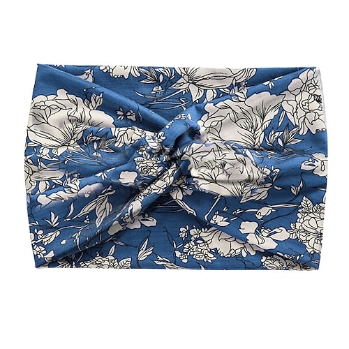 Modisches Damen-Kopftuch mit breiter Krempe, einfarbig, elastisches Gewebe, Kreuz-Haarband, Haar-Accessoires, Yoga, Laufen, Sport, Haarband