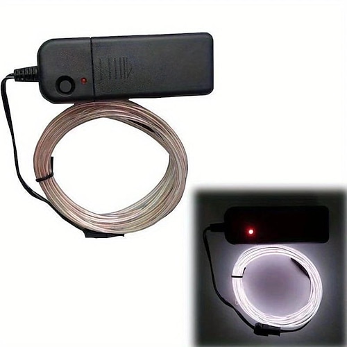 Glow El Wire Kabel LED Neon Weihnachten Tanzparty DIY Kostüme Kleidung leuchtendes Auto Licht Dekoration Kleidung Ball Rave mit Batterieantriebsbox Image