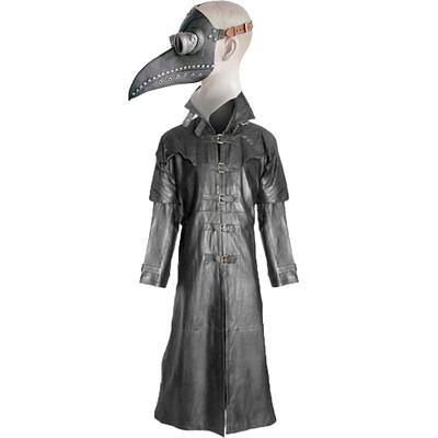 Weihnachten Mode Besonders Mantel Maskerade Trenchcoat Pestdoktor Einfarbig Herren Halloween Karneval Maskerade Party Halloween Erwachsene Mantel Image