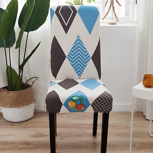 Esszimmerstuhlbezug Stretchstuhl Sitzbezug Stuhlhussen elastischer Stuhlschutz für Esszimmer Party Hotel Hochzeit weich waschbar Image