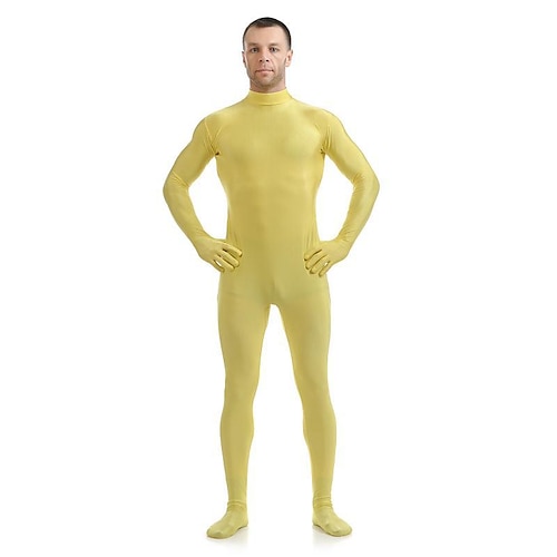 Zentai-Anzüge Ganzkörperanzug Bodysuit Karnevalskostüm Ganzkörperanzug Paar Herren Damen Sex Einfarbig Elasthan Lycra Kostüm für Halloween Erwachsene Image