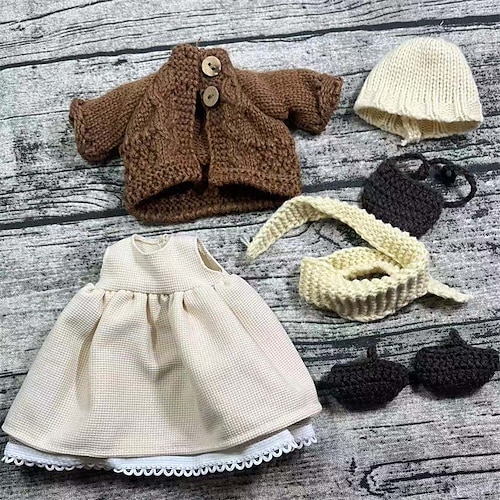 Waldorf Puppe Kleiderwechsel Materialtasche Persönlichkeit Set Waldorf handgemachte Muppet Puppe Weihnachtsgeschenk