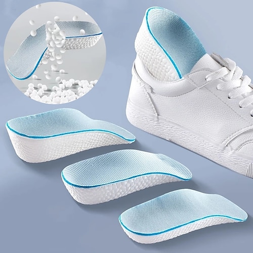 1 Paar/Pack unsichtbare, höhenerhöhende Einlegesohle, orthopädische Fußgewölbe-Einlegesohle, weich, elastisch, leicht, für Männer, Frauen, Schuhe, Polster Image