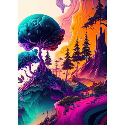 Druck Gerollte Leinwand - Landschaft Pflanzen Modern Kunstdrucke Image