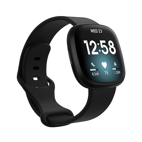 Uhrenarmband für Fitbit Versa 3 Sense Silikon Ersatz Gurt Atmungsaktiv Sportarmband Armband Image