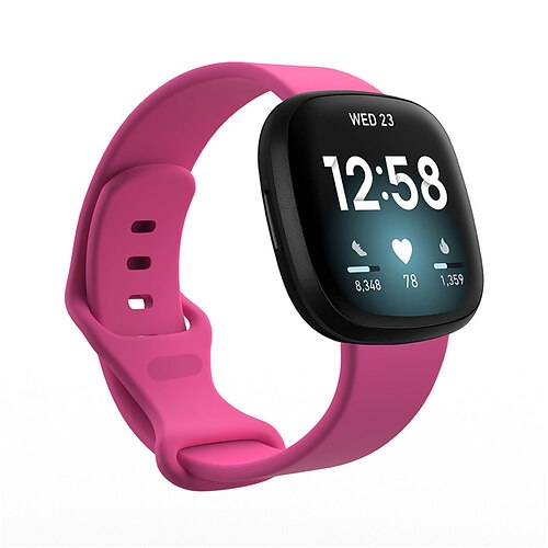 Uhrenarmband für Fitbit Versa 3 Sense Silikon Ersatz Gurt Atmungsaktiv Sportarmband Armband Image