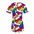 Pride-Parade LGBT-Stolz Schwulenstolz Regenbogenfahne Kleid Zeichentrick Manga Anime Harajuku Grafik Kawaii Kleid Für Damen Erwachsene 3D-Druck