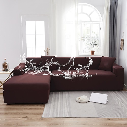 Wasserdichter Sofabezug, Stretch-Schonbezüge, weicher, strapazierfähiger Couchbezug, 1 Stück Spandex-Stoff, waschbarer Möbelschutz, passend für Sessel, Zweiersofa, Sofa, XL-Sofa, Sofa in L-Form Image