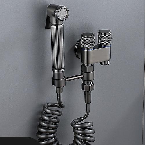 Badezimmer-Handbrause, Bidet-Shattaf-Sprühgerät, Wandhalterung, Toilette, Handbrause, Bidet-Spray, Wandmontage, Windelbaden, Haustiere, Damenhygiene, Reinigung