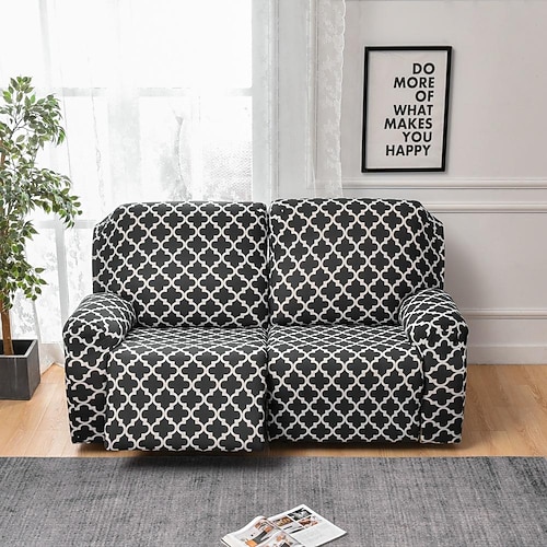 Stretch-Sofabezug für Liegesofas, 2-Sitzer, Sofabezug für Liegesofas, Sofabezug mit elastischer Schlaufe, kratzfester Möbelschutz für Kinder, Haustiere, Hunde, Katzen Image
