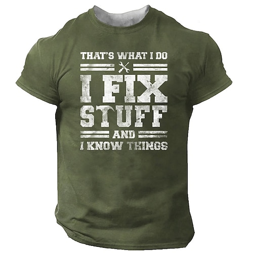 Männer Grafik T-Shirt Ich Repariere Dinge Ich Weiß Dinge - Lustiges Handyman DIY Lebensstil T-Shirt