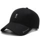 Herren Cap Basecap Kappe Schwarz Dunkel Blau Polyester Reise Strand Design Outdoor Urlaub Glatt Einstellbar Sonnenschutz Atmungsaktiv Modisch