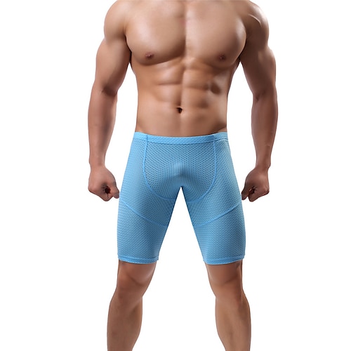 Herren Laufshorts Grundschicht Netz Basisschicht Sportlich Athleisure Sommer Schnelltrocknend Weich Kompression Feuchtigkeitsableitend Atmungsaktiv Fitnesstraining Joggen Übung Schmaler Schnitt Image