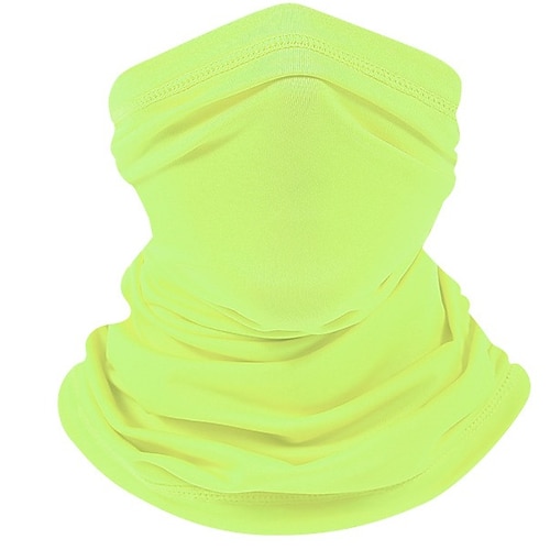 Kopfbedeckung Sturmhaube Hals Gamaschen Volltonfarbe camuflaje Sonnenschutz Atmungsaktiv Rasche Trocknung Staubdicht Reflexstreiffen Fahhrad / Radsport Orange weiß Grün Weiß Elasthan Sommer für Image