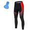 Herren Radhose lang Fahhrad Leggings Winter MTB Mountain Rennrad Sport Farbverlauf 3D-Pad Radfahren Atmungsaktiv Schnelltrocknend Gelb Rot Polyester Spandex Bekleidung Fahrradbekleidung