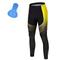 Herren Radhose lang Fahhrad Leggings Winter MTB Mountain Rennrad Sport Farbverlauf 3D-Pad Radfahren Atmungsaktiv Schnelltrocknend Gelb Rot Polyester Spandex Bekleidung Fahrradbekleidung