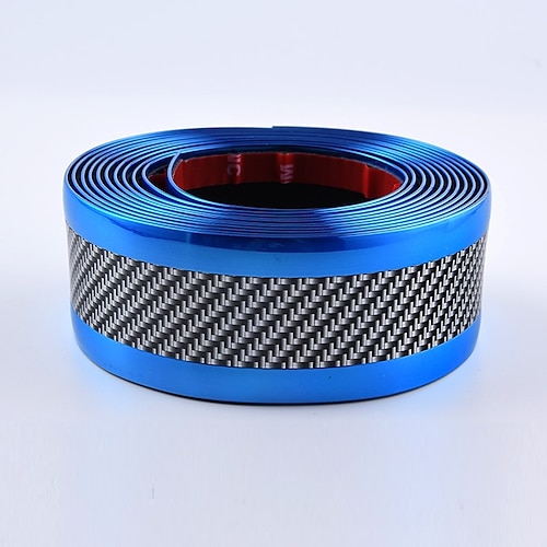 3 Stück Autoschwelle Anti-Treten/Kratzen Tür Dekor Stoßaufkleber Blau 1 Meter Image