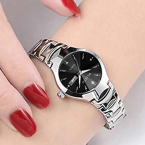 Armbanduhr Quarzuhren für Damen Analog-Digital Quarz Stilvoll Modisch Luxus Wasserfest Kalender leuchtend Metall Legierung / Nachts leuchtend