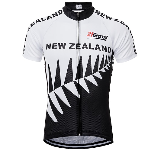 Herren Radtrikot Gemustert Kanada Nationalflagge Kurzarm Fahhrad Trikot Oberteil mit 3 Gesäßtaschen Mountainbike MTB Straßenradsport UV-beständig Schnelltrocknend Rückentasche Schweißableitend Sport Image