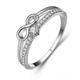 Damen Ringe Romantisch Strasse Schleifenband Ring