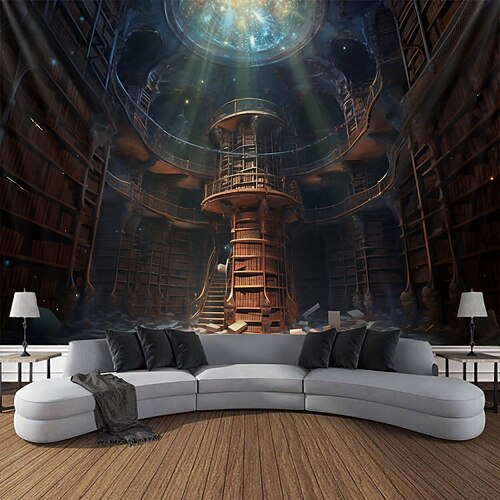 Fantasy-Planetarium-Hängeteppich, Wandkunst, großer Wandteppich, Wanddekoration, Fotografie, Hintergrund, Decke, Vorhang, Zuhause, Schlafzimmer, Wohnzimmer, Dekoration Wandtuch XXL Natur Image