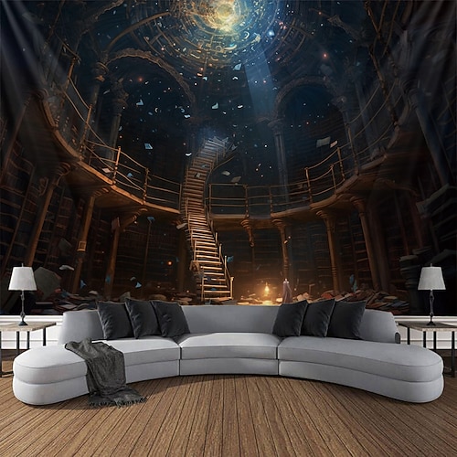 Fantasy-Planetarium-Hängeteppich, Wandkunst, großer Wandteppich, Wanddekoration, Fotografie, Hintergrund, Decke, Vorhang, Zuhause, Schlafzimmer, Wohnzimmer, Dekoration Wandtuch XXL Natur Image