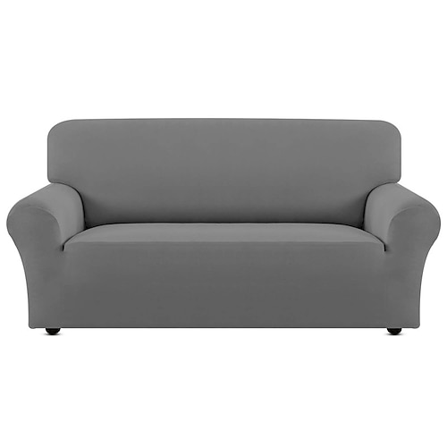 Stretch-Sofabezug, Schonbezug, burgunderfarben, elastisch, Sofagarnitur, Sessel, Loveseat, 4- oder 3-Sitzer, L-förmiges Sofa, Möbelschutz, Anti-Rutsch-Bezug, weich, waschbar Image