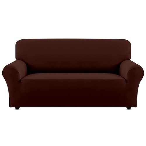 Stretch-Sofabezug, Schonbezug, burgunderfarben, elastisch, Sofagarnitur, Sessel, Loveseat, 4- oder 3-Sitzer, L-förmiges Sofa, Möbelschutz, Anti-Rutsch-Bezug, weich, waschbar Image
