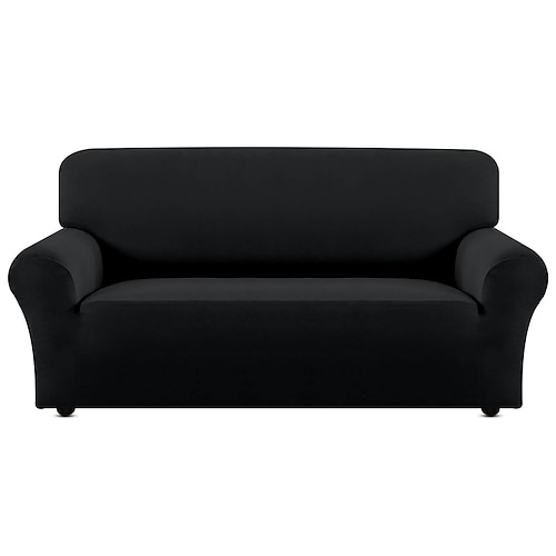 Stretch-Sofabezug, Schonbezug, burgunderfarben, elastisch, Sofagarnitur, Sessel, Loveseat, 4- oder 3-Sitzer, L-förmiges Sofa, Möbelschutz, Anti-Rutsch-Bezug, weich, waschbar Image
