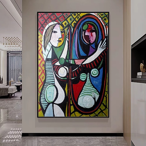 Handgemacht Hang-Ölgemälde Handgemalte Vertikal Berühmte Menschen Moderne Klassisch Ohne Innenrahmen (ohne Rahmen) Image