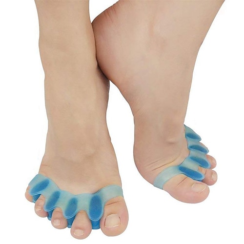 1 Paar Silikon-Zehentrenner Glätteisen Spreizer professioneller weicher Trenner Bunion Hallux Valgus Relief Fußpflege Image