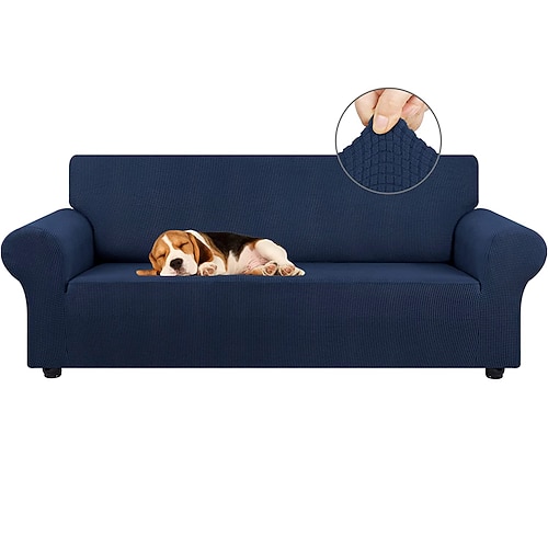 Stretch-Sofabezug, Schonbezug, Burgunderrot, elastisch, modernes Ecksofa für Wohnzimmer, Sofabezug, Ecksesselschutz, Sofabezug, 1/2/3/4-Sitzer Image