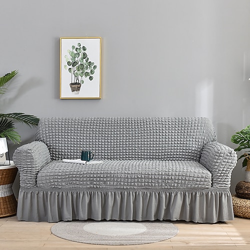 Stretch-Sofabezug, Schonbezug, Burgunderrot, elastisch, modernes Ecksofa für Wohnzimmer, Sofabezug, Ecksesselschutz, Sofabezug, 1/2/3/4-Sitzer Image