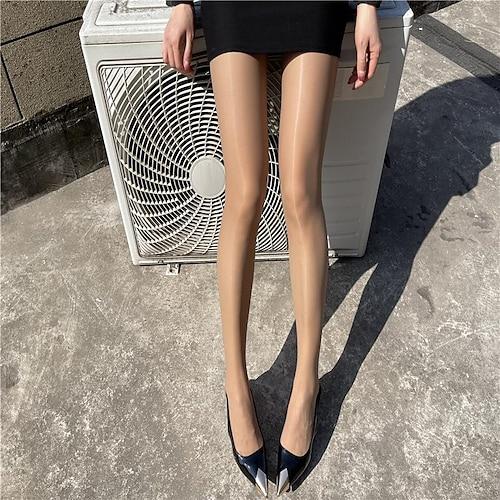 Damen Strumpfhosen Transparente Strumpfhosen Strümpfe Sommer Strumpfhose Sonnenschutz Beinformung Hochelastisch Sexy Casual Hautfarben Schwarz Braun Einheitsgröße