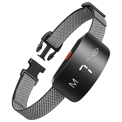 Upgrade-Touchscreen-Anti-Bell-Hundehalsband, IP67, wasserdicht, wiederaufladbar, elektrischer Schock, Vibration, Signalton, kein Bellen, automatisches Trainingshalsband für Hunde Image