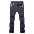 Herren Cargohose Hose taktische Hose Outdoor schnell trocknend leichte wasserdichte Wander Berghose mit Gürtel atmungsaktiv schnell trocknend Stretch Reißverschlusstasche elastischer Bund schwarze Hosenunterteile Klettern