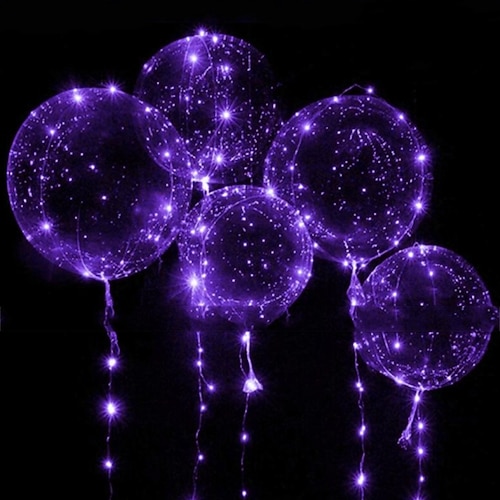 elegante Hochzeitsempfangsparty, LED-Ballon, leuchtende Party, Hochzeitsbedarf, Wohnheim-Partydekoration, transparente Seifenblasendekoration, Geburtstagshochzeit, LED-Ballons, Lichterketten, Image
