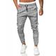 Herren Jogginghose Jogger Hose Hosen Hosen Hose Freizeithose Karierte Hose mit Kordelzug Patchwork Bedruckt In voller Länge Casual Täglich Strassenmode Casual Grau Mikro-elastisch