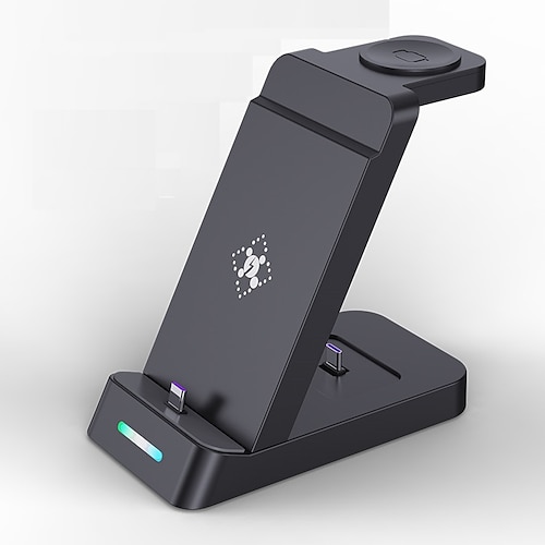 Handy Ladestation Kabelloser Ladeständer ASTM Schnelles kabelloses Laden 3 in 1 Für Universell Image
